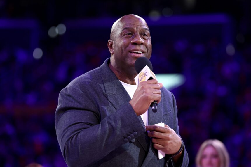 Magic Johnson ranks one career achievement in all five La Lakers titles for Michael Jordan and Larry Bird