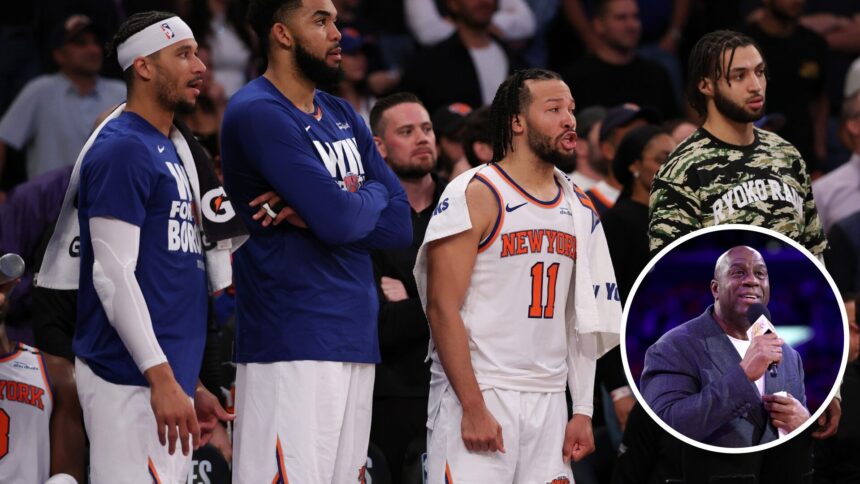 Magic Johnson says the two New York Knicks stars are blamed on playoff eliminations