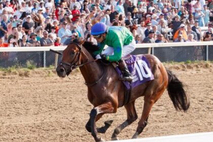 Mo Plex answers questions about victory and distance in the Ohio Derby