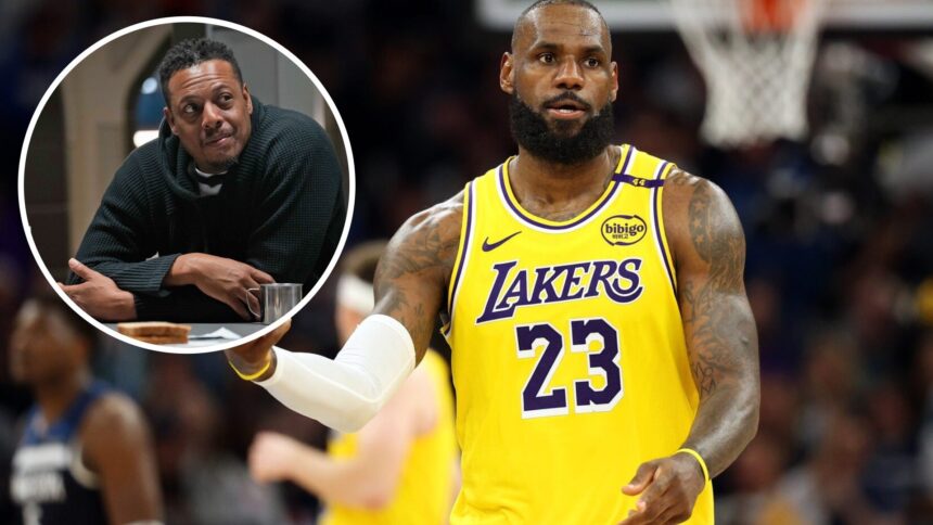 Paul Pierce says he will compare Magic Johnson to whether LeBron James thinks he will be a successful NBA head coach.