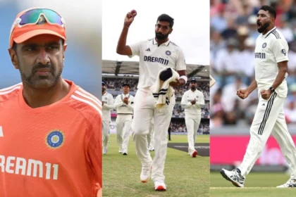 Ravichandran Ashwin Jasprit Bumrah Mohammed Siraj