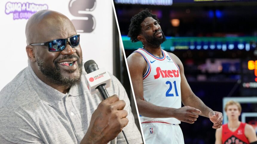 Shaquille O'Neill says what Joel Embiid told him about the 2000s, showing that the 76ers star failed in his time