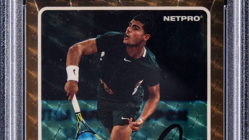 The Carlos Alcaraz card is on sale for a record $237,907