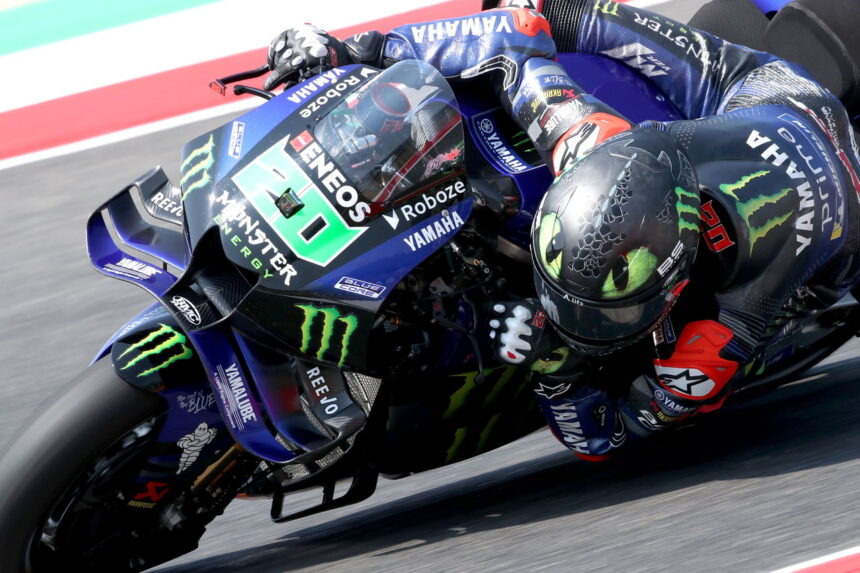 "The biggest problem we had was chatting," said Fabio Quartaralo at the MotoGP sprint in Italy.