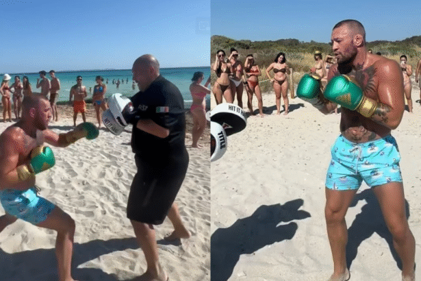 Watch: Conor McGregor Trains on the Beach, Draws Crowd Amid UFC Comeback Speculation