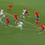Manchester City's Target Rayangelki wins a great volley in the semi-finals against Spain in the French Nations League (Video)