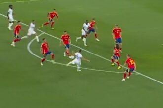 Manchester City's Target Rayangelki wins a great volley in the semi-finals against Spain in the French Nations League (Video)