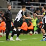 Newcastle youngster Lewis Miley comes on