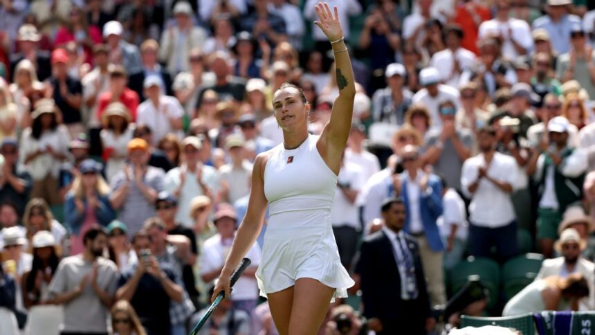 Aryna Save Advances and Wimbledon; Jasmine Paulini kicked out