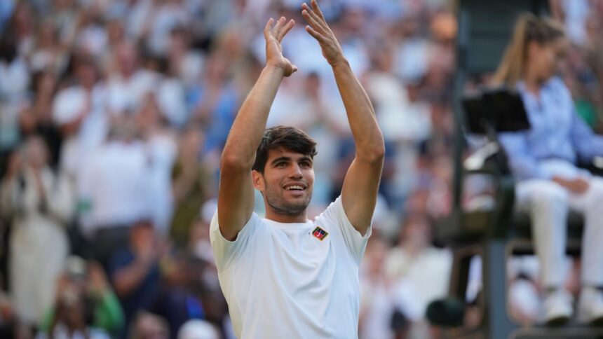 Carlos Alcaraz expands his winning streak to reach Wimbledon Round 4