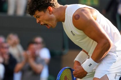 Ben Shelton of America reaches first Wimbledon quarterfinals