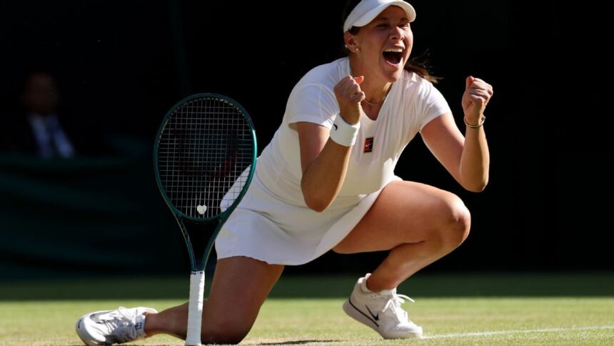 American Amanda Anisimova reaches the first Wimbledon semi-final