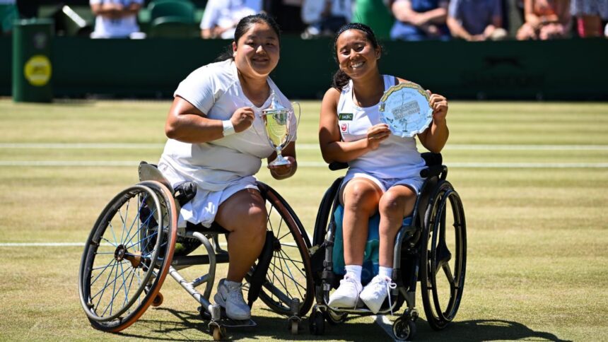 Wang Ziying wins a female wheelchair single at Wimbledon