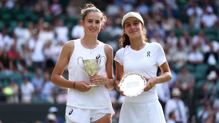 Slovakia's Mia Pobankova wins the Wimbledon Junior Singles title