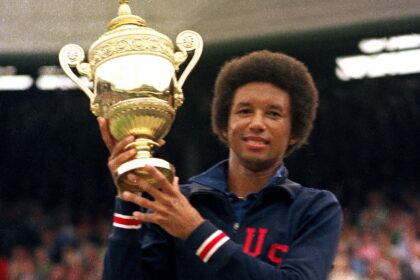 Reminiscent of Arthur Ash's historic 1975 Wimbledon title