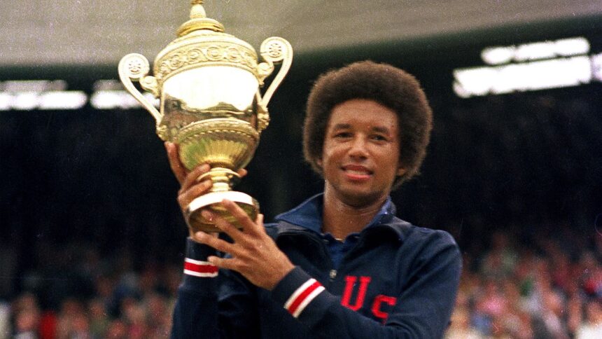 Reminiscent of Arthur Ash's historic 1975 Wimbledon title