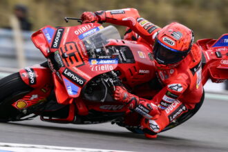 2025 Czech Motogp: Marc Marquez tops wet two-dry FP1 despite early bike drama