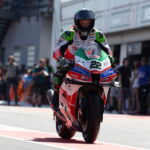 After the crash in Race 1, Alex Rowes
