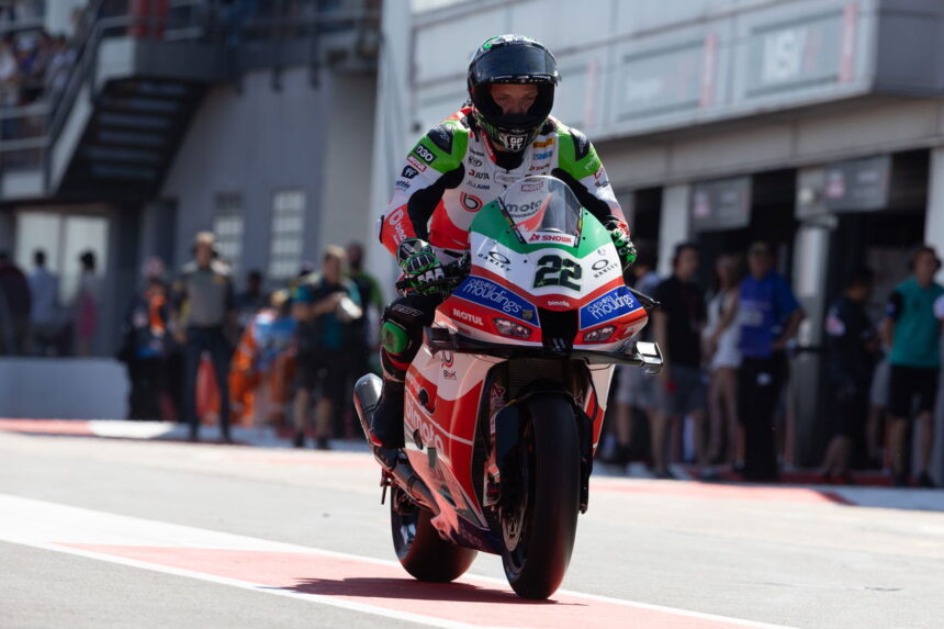 After the crash in Race 1, Alex Rowes
