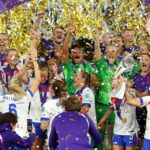 Best picture of England's Lioness celebrating consecutive euro victory