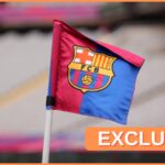 Barcelona flag exclusive image