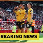 Matheus Cunha celebrates during Wolves