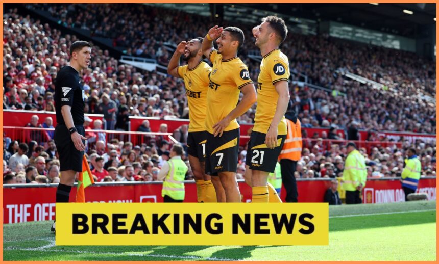 Matheus Cunha celebrates during Wolves