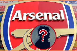 Arsenal logo at the Emirates Stadium