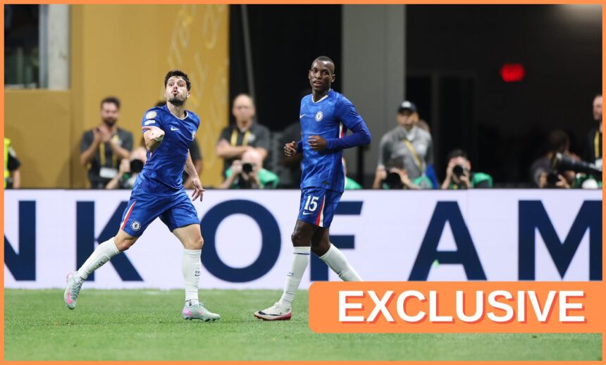 Nicolas Jackson and Pedro Neto in action for Chelsea at the Club World Cup