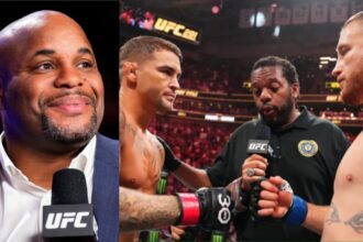 Daniel Cormier, Dustin Poirier, Justin Gaethje