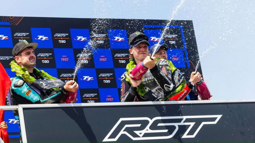 Davy Todd wins solo crown at the 2025 Southern 100, with Michael Dunlop winning in Supersport