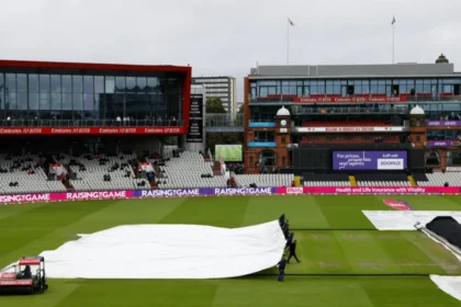 India vs England at the Old Trafford Cricket Ground