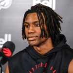 Ja'kobe Walter conveys his point in a sensational summer league performance of the Toronto Raptors
