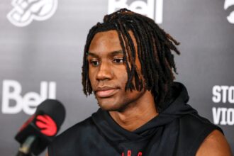 Ja'kobe Walter conveys his point in a sensational summer league performance of the Toronto Raptors