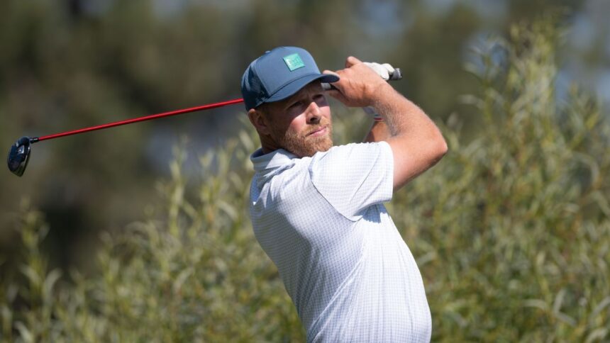 Joe Pavelski leads the celebrity golf tournament of the American century