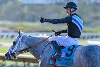 Lovesick Blues (18-1) is upset at Bing Crosby in Del Mar