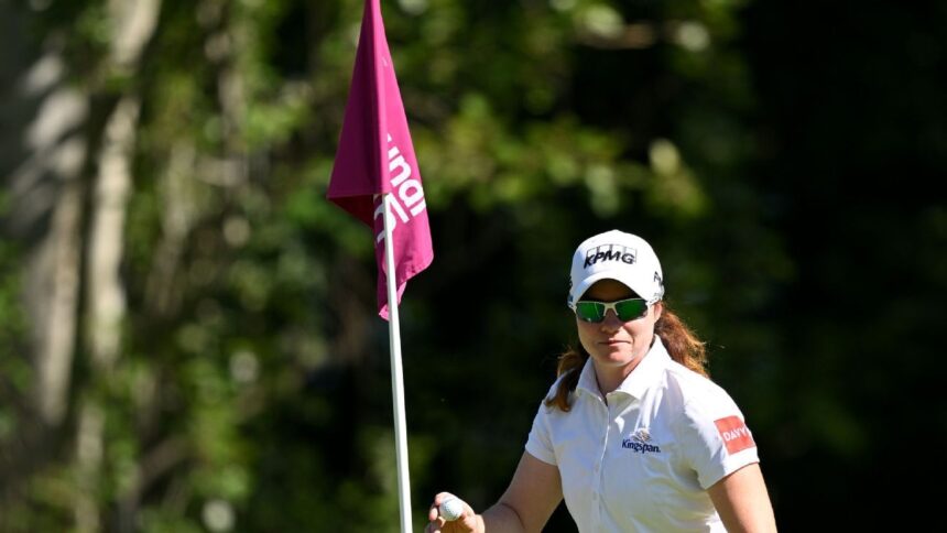 Share Leona Maguire Ace's second hole, Evian Reed with the other four