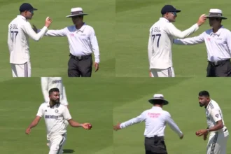 Shubman Gill Mohammed Siraj Fight Umpire
