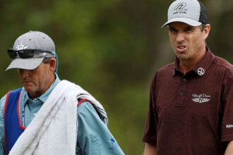 Steven Alker has taken a one-shot lead at the Senior British Open