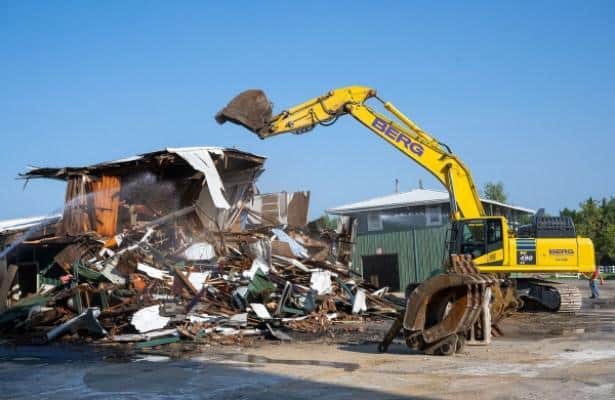 The demolition of the old Pimlico race course is underway