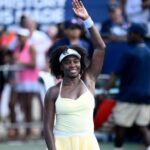 Venus Williams wins a doubles match in Washington in return for tournament play