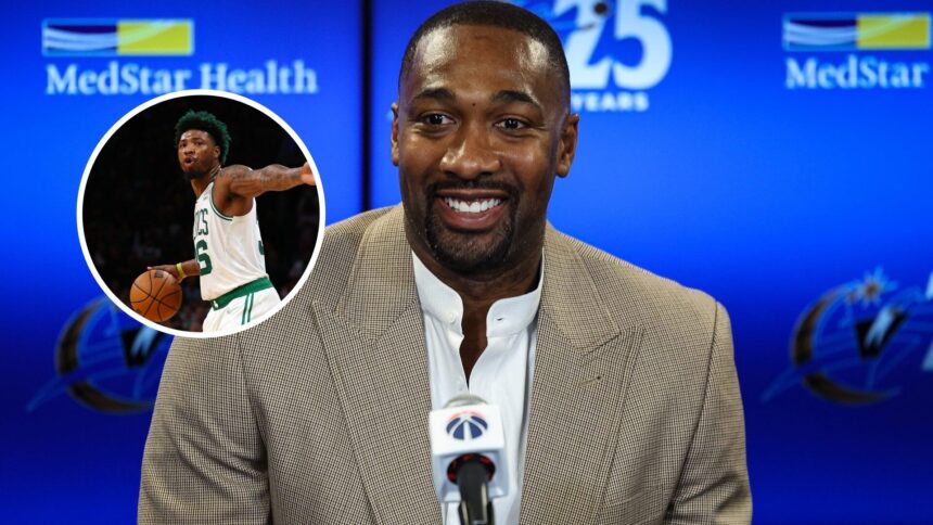 "We don't want nobody" ... Gilbert Arenas has a strong response to La Lakers, who is reportedly signing Marcus Smart.