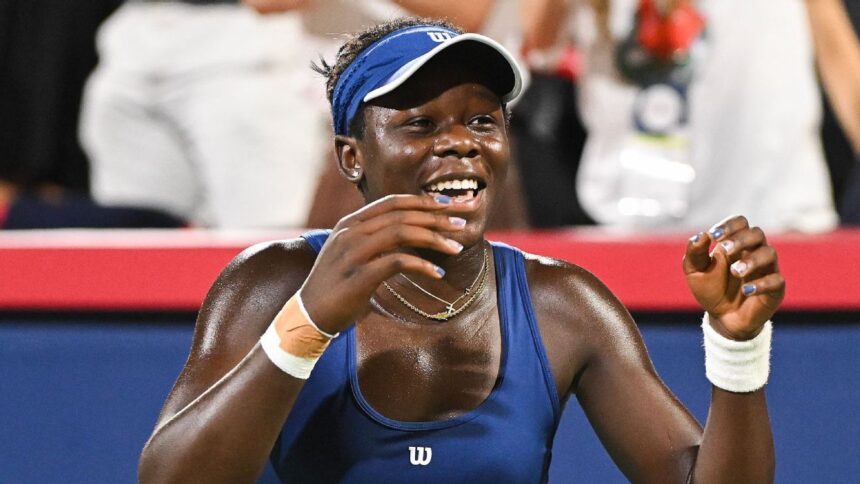 Victoria Mboko will meet in the Montreal finals after Elena Rivakina