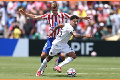 Alexander Sorloth in action for Atletico Madrid