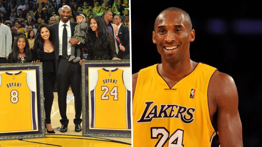 A statistical comparison of Kobe Bryant's performance in the iconic no-8 vs no-24 jersey