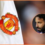 Ruben Amorim and the Manchester United logo