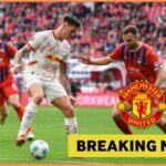 Benjamin Sesko in action for RB Leipzig against Heidenheim