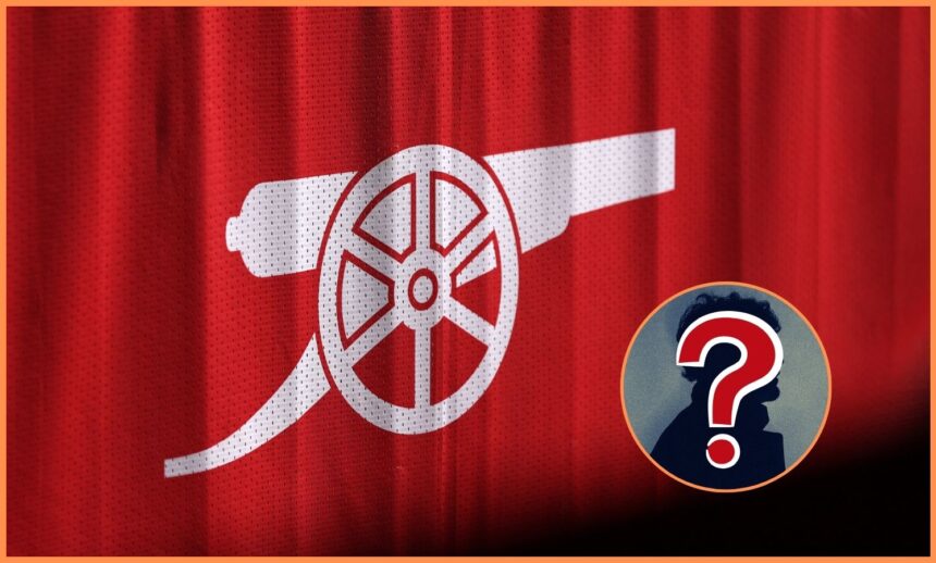 Arsenal FC logo on flag