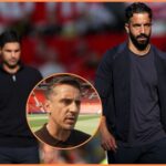 Ruben Amorim, Mikel Arteta, and Gary Neville