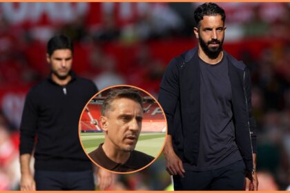 Ruben Amorim, Mikel Arteta, and Gary Neville